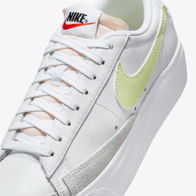 NIKE | BLAZER LOW PLATFORM { WHITE/LIFE LIME-TM ORANGE-BLACK