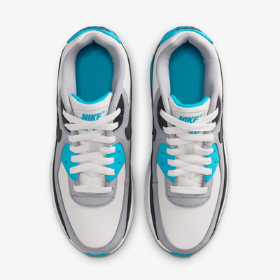 Nike | AIR MAX 90 LTR { PLATINUM TINT/IRON GREY-BLUE LIGHTNING