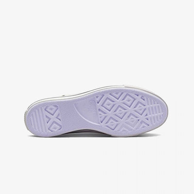 Converse | CHUCK TAYLOR ALL STAR LIFT PLATFORM EMBROIDERED STARS  { EGRET/BLACK/MOONSTONE VIOLET