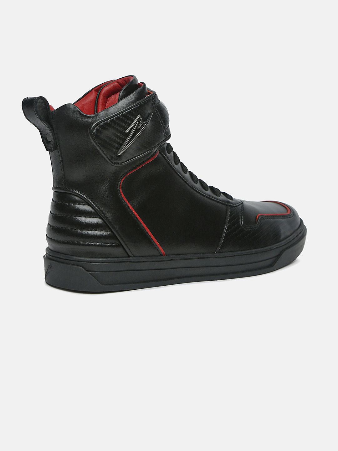 ZOH I – RS Carbon-Fiber Leather High-Top Leather Sneakers