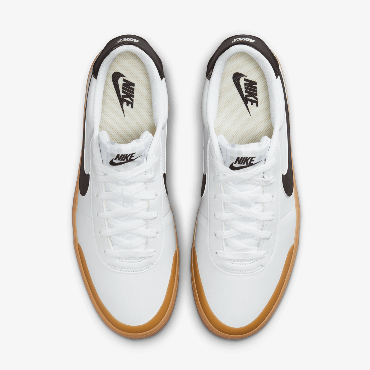 Nike | COURT SHOT { WHITE/BLACK-GUM LIGHT BROWN