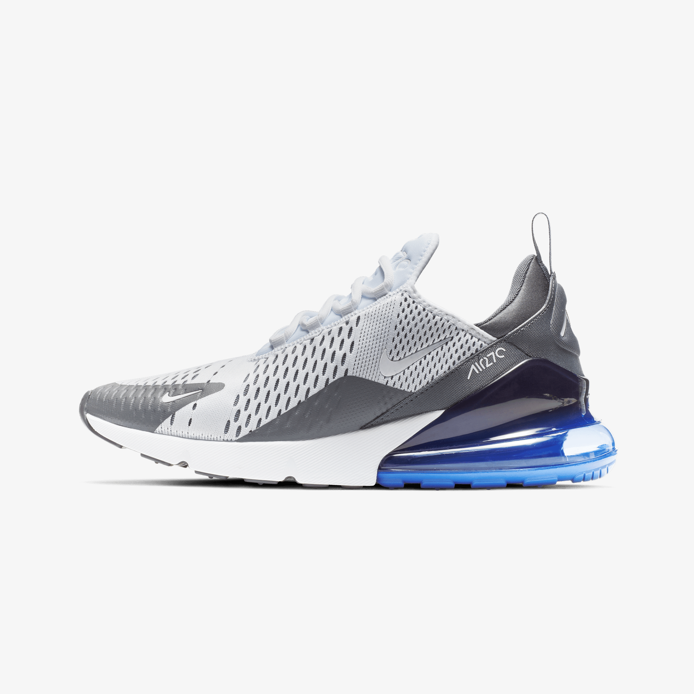 Nike | AIR MAX 270 { WHITE/WHITE-PERSIAN VIOLET-DARK GREY
