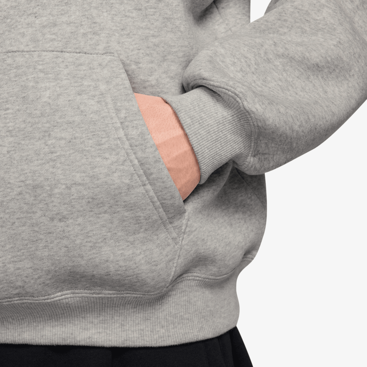JORDAN | BROOKLYN FLEECE { GREY HEATHER/WHITE