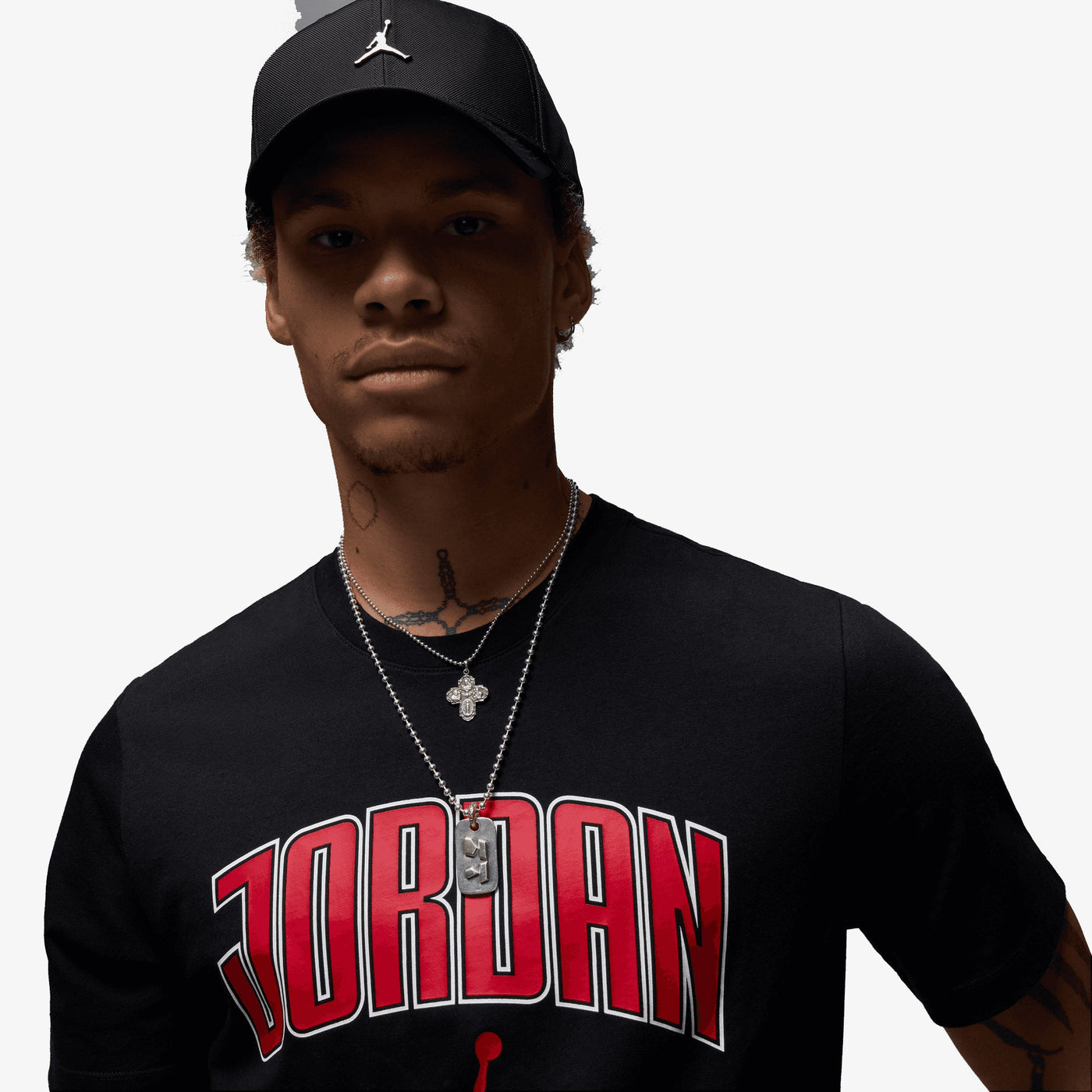 Jordan | JORDAN T-SHIRT { BLACK/GYM RED/GYM RED