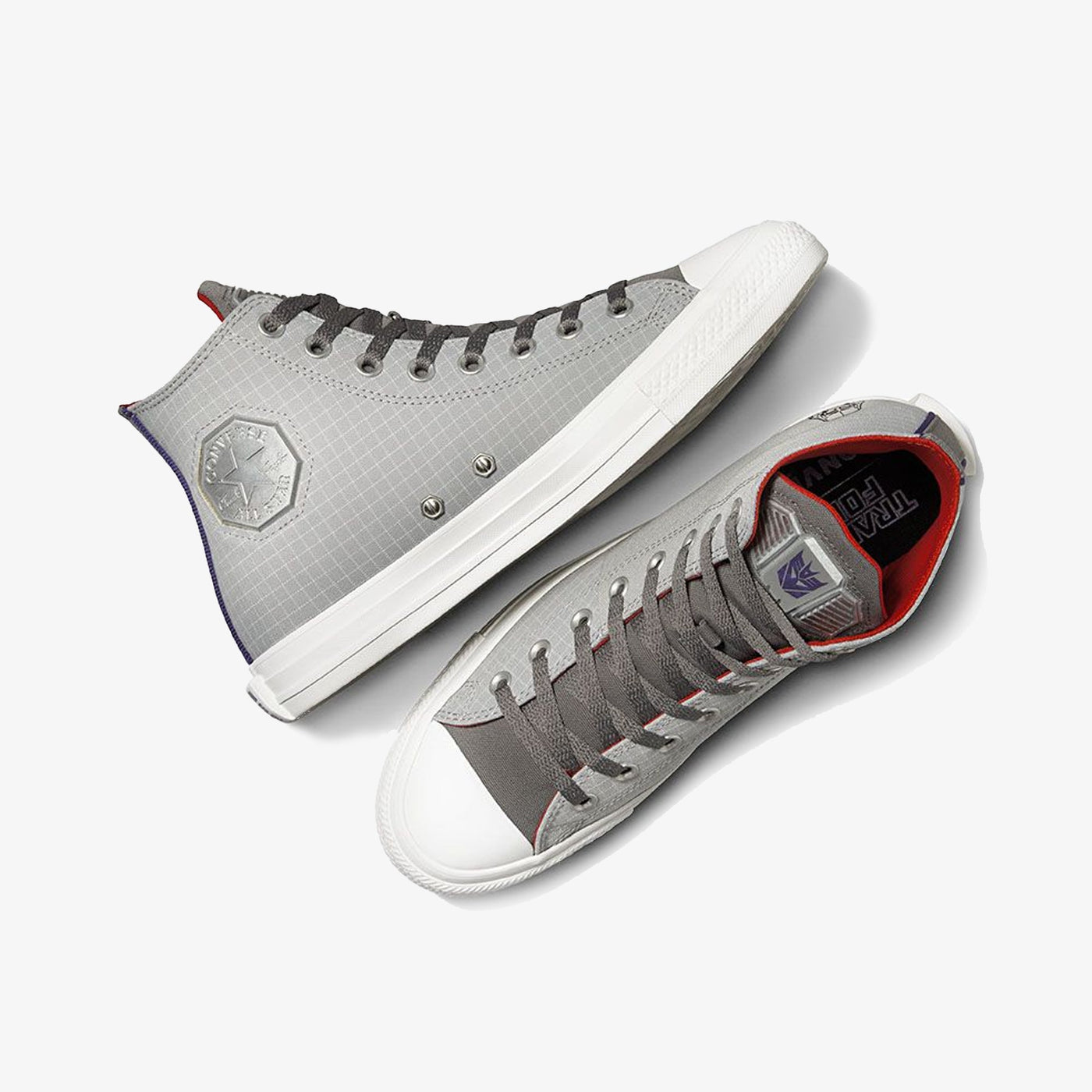 Converse | x TRANSFORMERS CHUCK TAYLOR ALL STAR { GREY/COURT PURPLE/MULTI