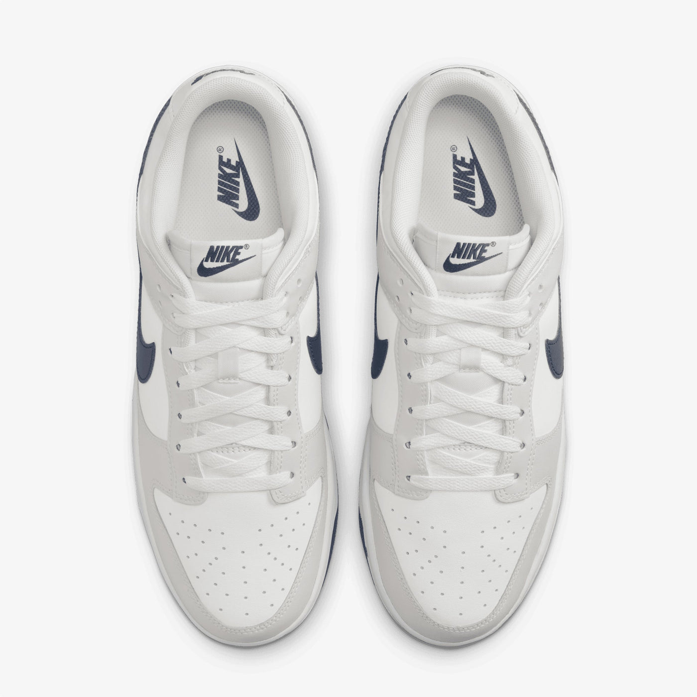 NIKE | DUNK LOW RETRO { SUMMIT WHITE/MIDNIGHT NAVY-PLATINUM TINT