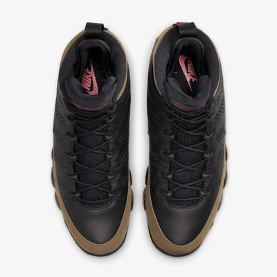 Jordan | AIR JORDAN 9 RETRO  { BLACK/TRUE RED-LIGHT OLIVE
