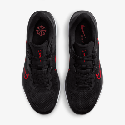Nike | QUEST 6 { BLACK/UNIVERSITY RED-WHITE