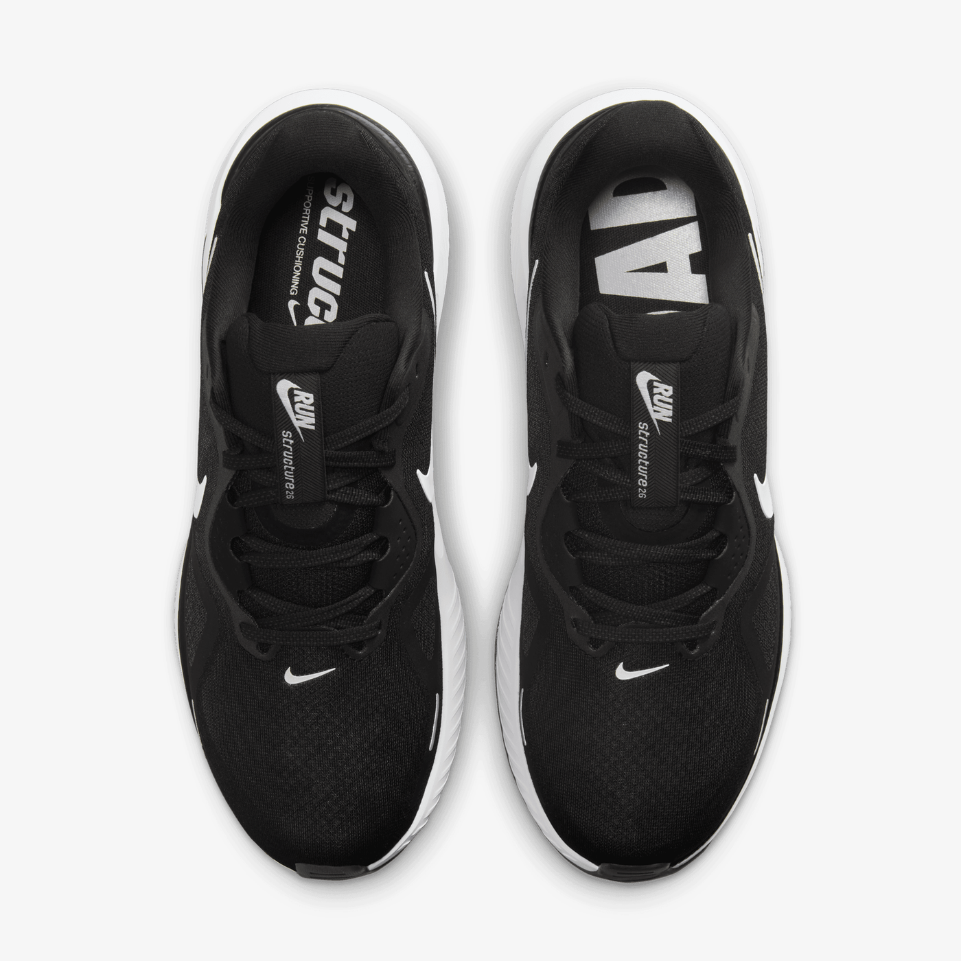 Nike | STRUCTURE 26 { BLACK/WHITE-COOL GREY-METALLIC SILVER