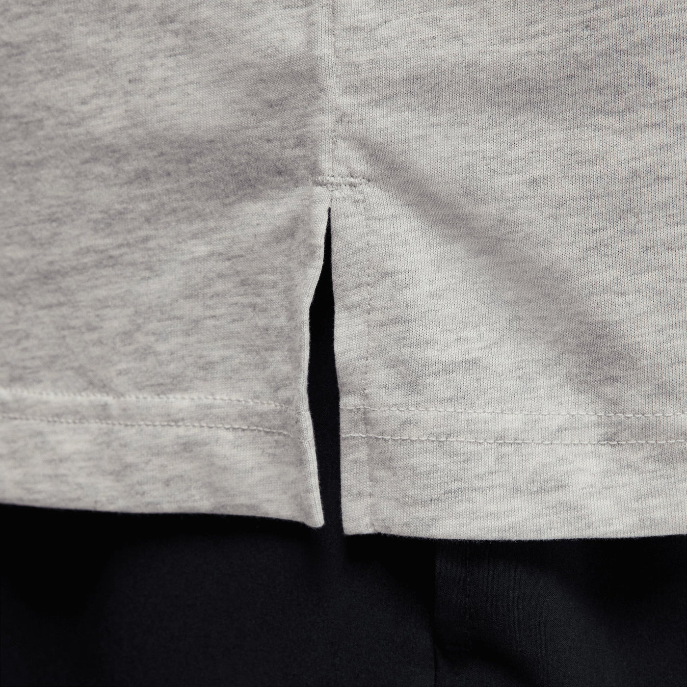 Jordan | DRI FIT SHORT-SLEEVE TOP { GREY HEATHER/WHITE