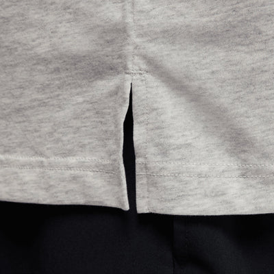 Jordan | DRI FIT SHORT-SLEEVE TOP { GREY HEATHER/WHITE