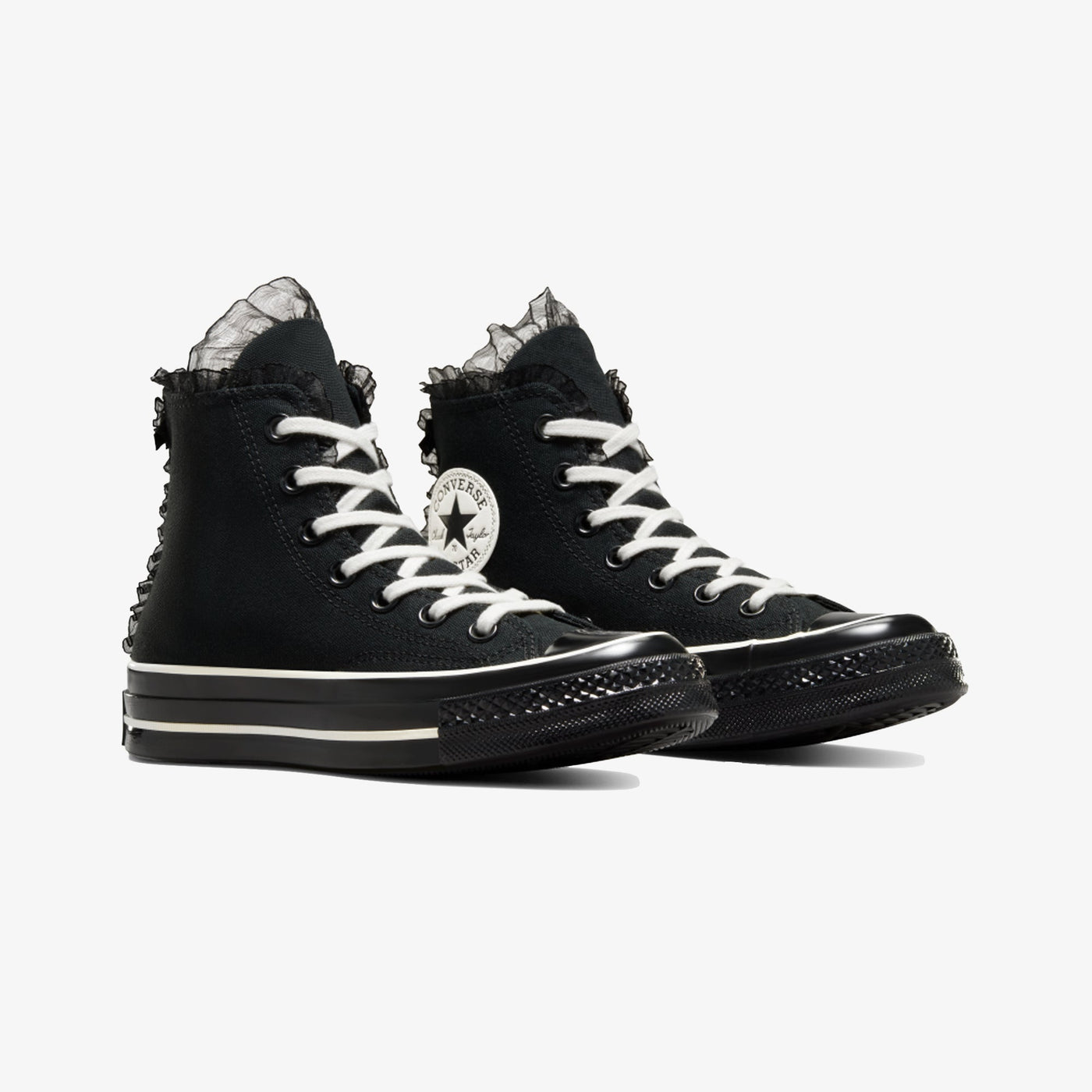 Converse | CHUCK 70 HIGH RUFFLES & BOWS { BLACK