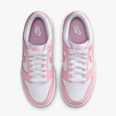 Nike | DUNK LOW { WHITE/MED SOFT PINK-WHITE-WHITE