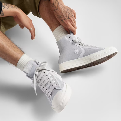CONVERSE | STAR PLAYER 76 SUEDE { GREY/WHITE