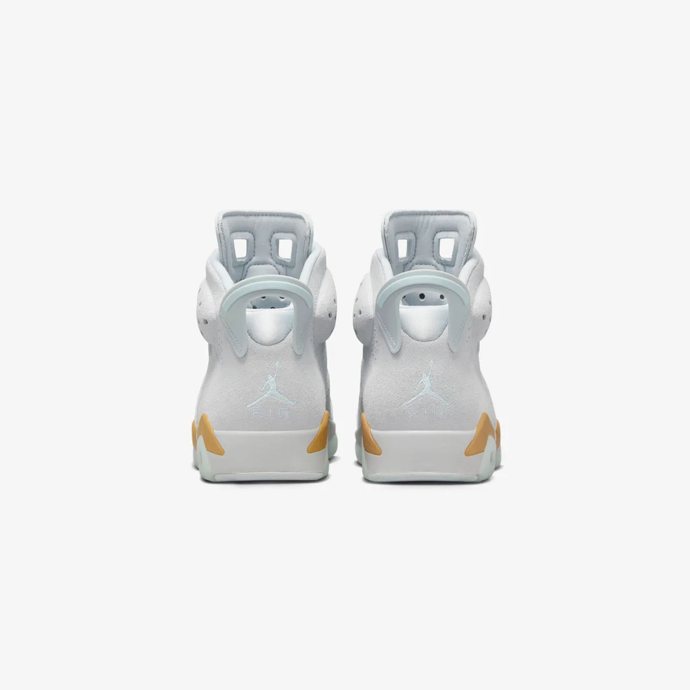 JORDAN | AIR JORDAN 6 RETRO "PEARL" { PURE PLATINUM/GLACIER BLUE-METALLIC GOLD