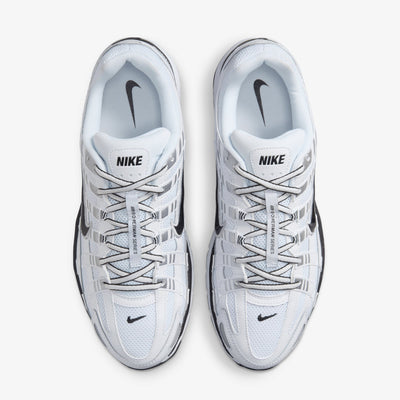 NIKE | P-6000 { WHITE/BLACK-METALLIC SILVER-BLACK