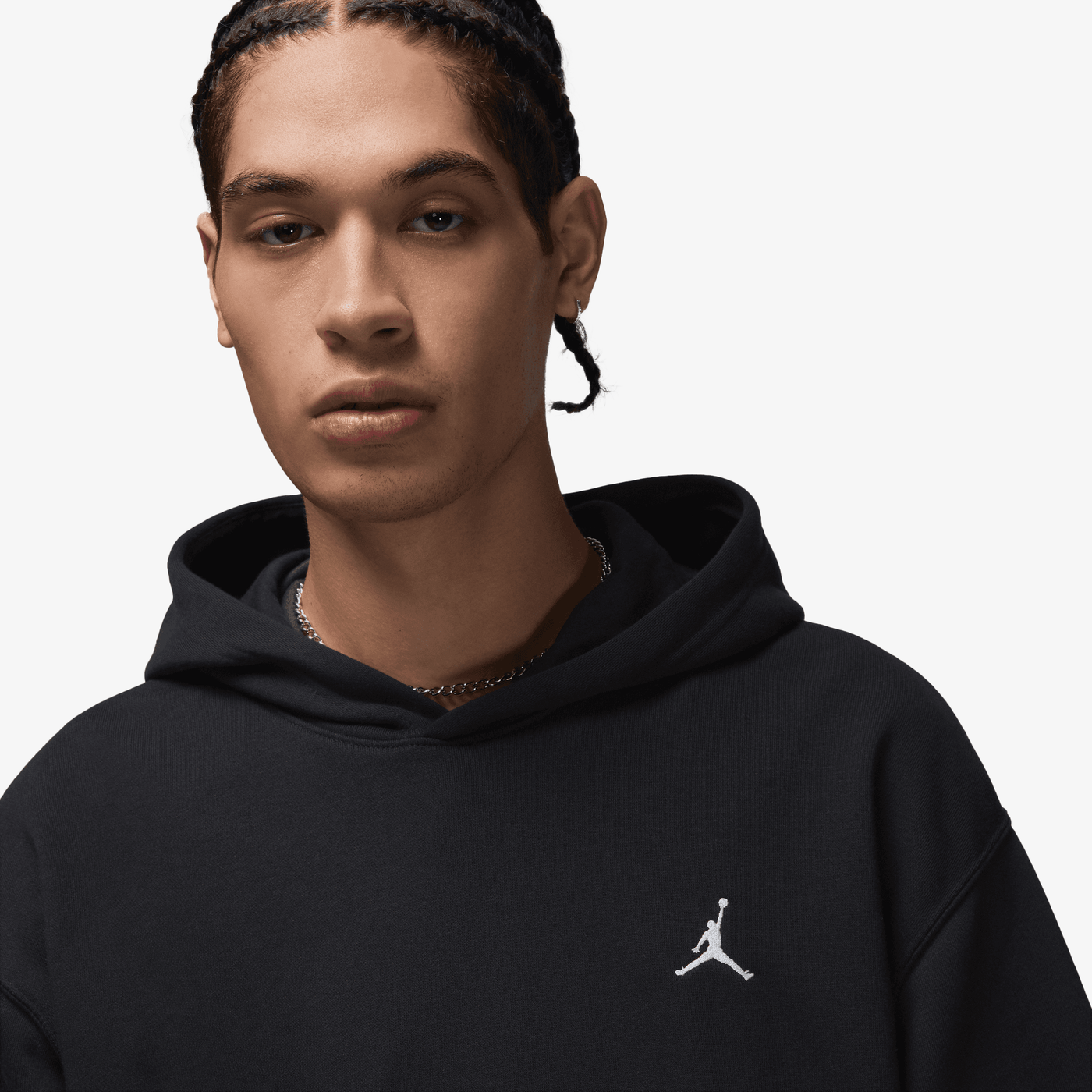 JORDAN | BROOKLYN FLEECE { BLACK/WHITE