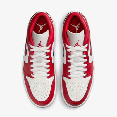 JORDAN | AIR JORDAN 1 LOW { SUMMIT WHITE/VARSITY RED-SUMMIT WHITE