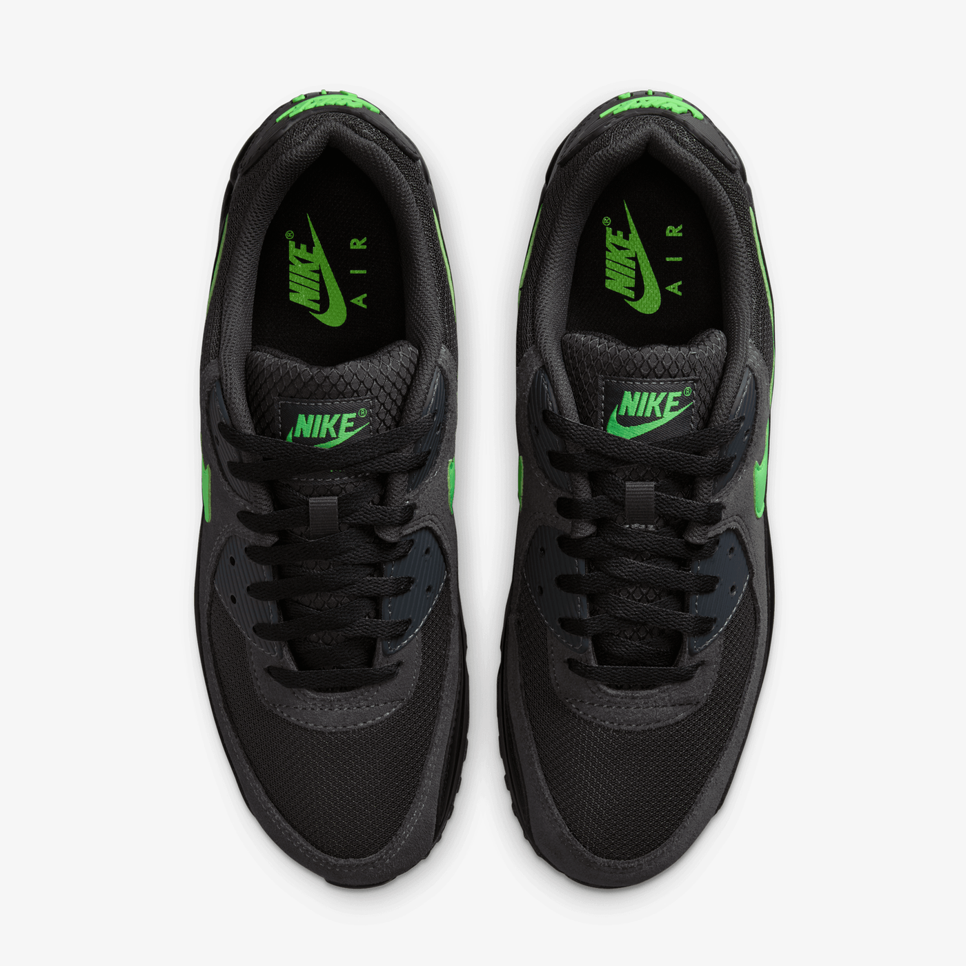 Nike | AIR MAX 90 { ANTHRACITE/GREEN STRIKE-BLACK