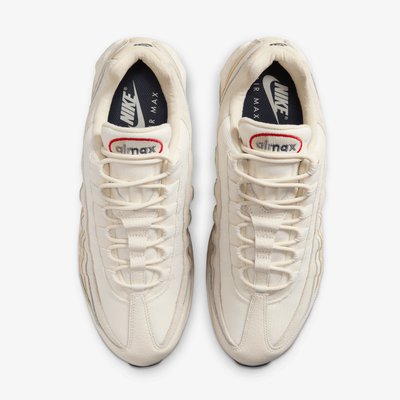 Nike | AIR MAX 95 OG  { PALE IVORY/UNIVERSITY RED-LT KHAKI-SAIL
