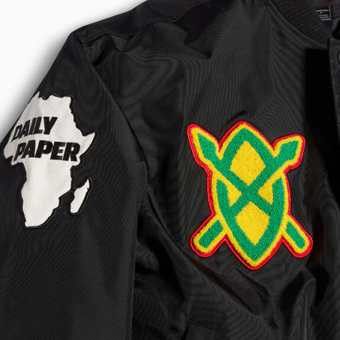 Converse | X DAILY PAPER STADIUM JACKET { BLACK
