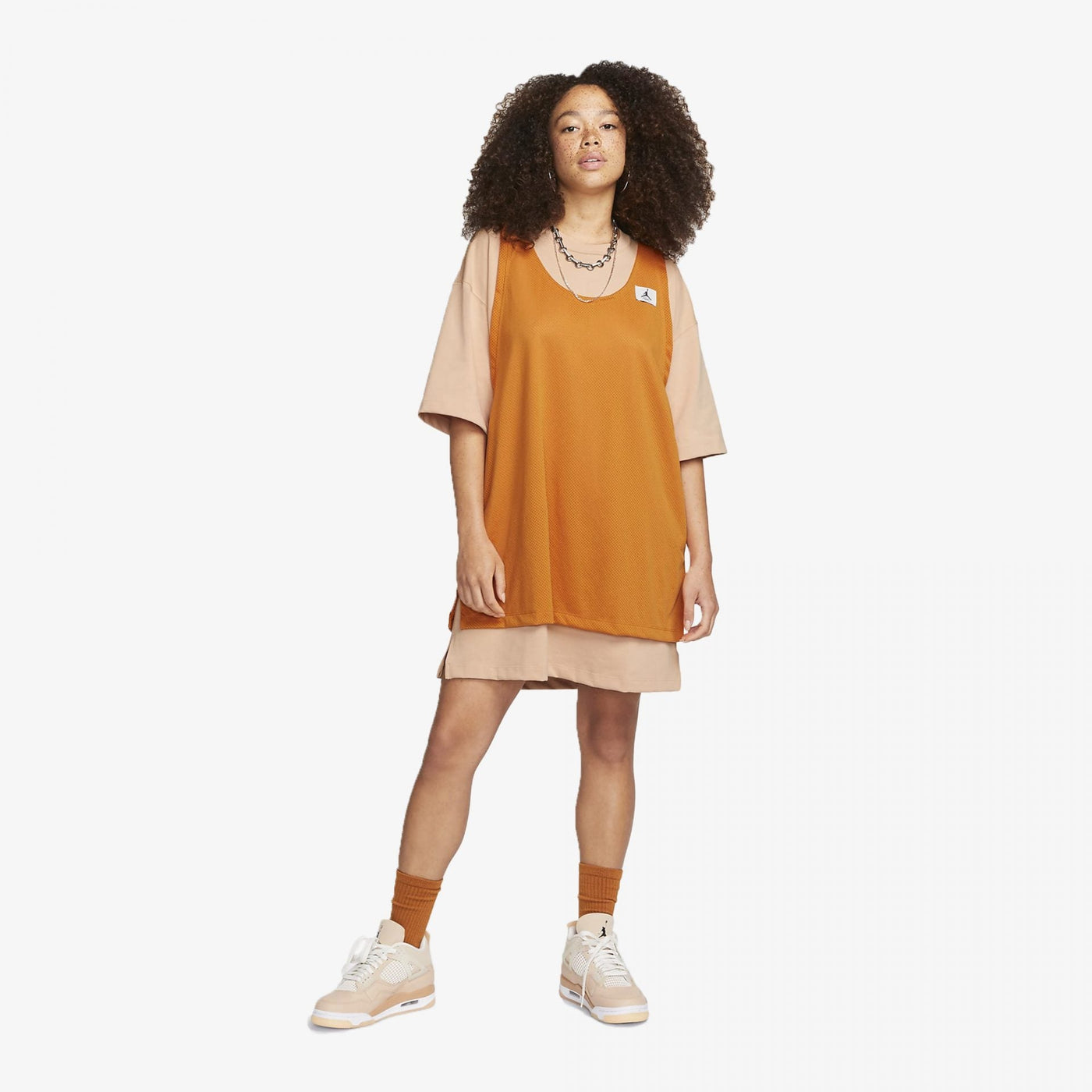 Jordan | JORDAN ESSENTIALS DRESS  { WHITE ONXY / LIGHT CURRY