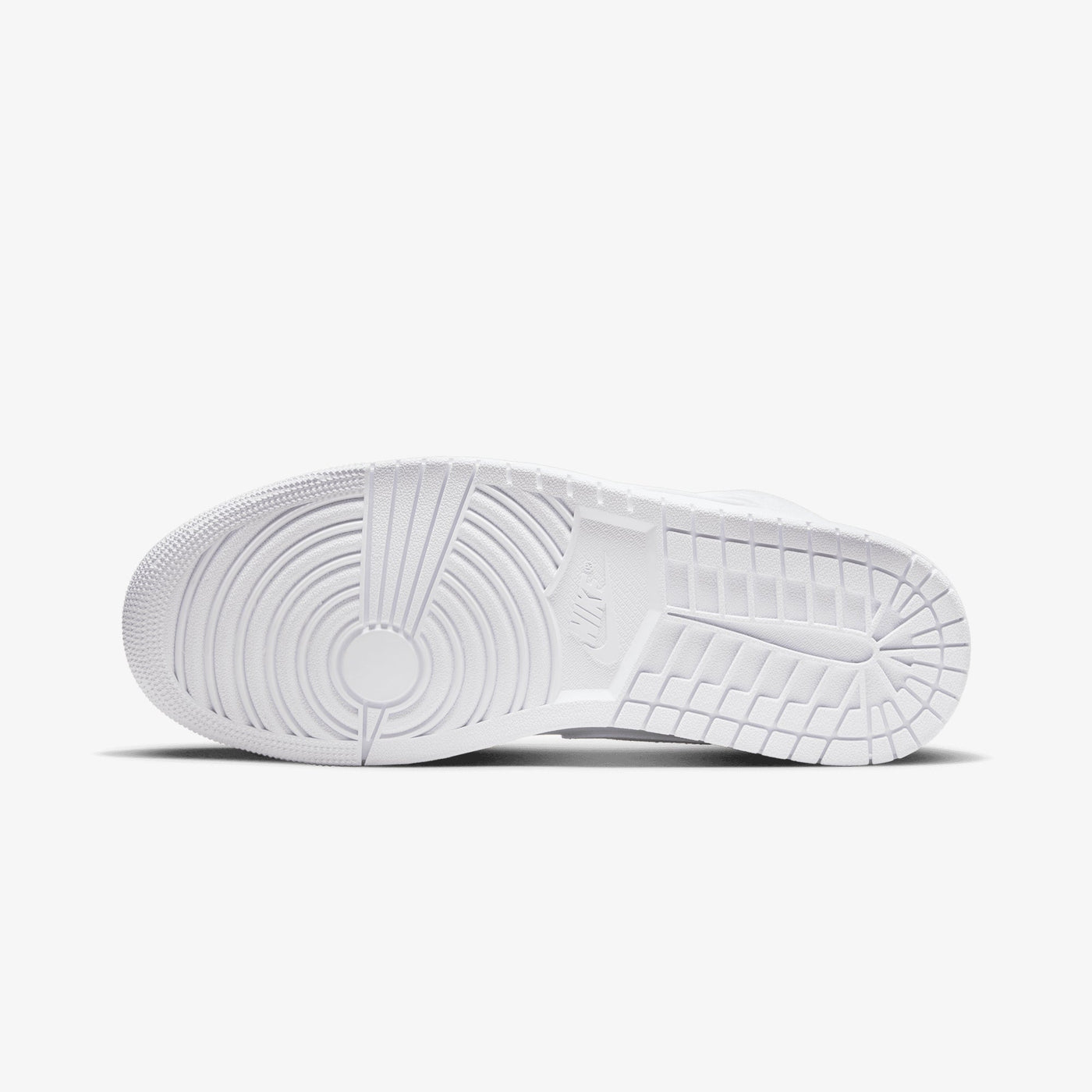 JORDAN | AIR JORDAN 1 MID { WHITE/WHITE-WHITE