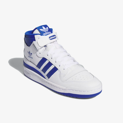 ADIDAS ORIGINALS | FORUM MID { CLOUD WHITE/ROYAL BLUE