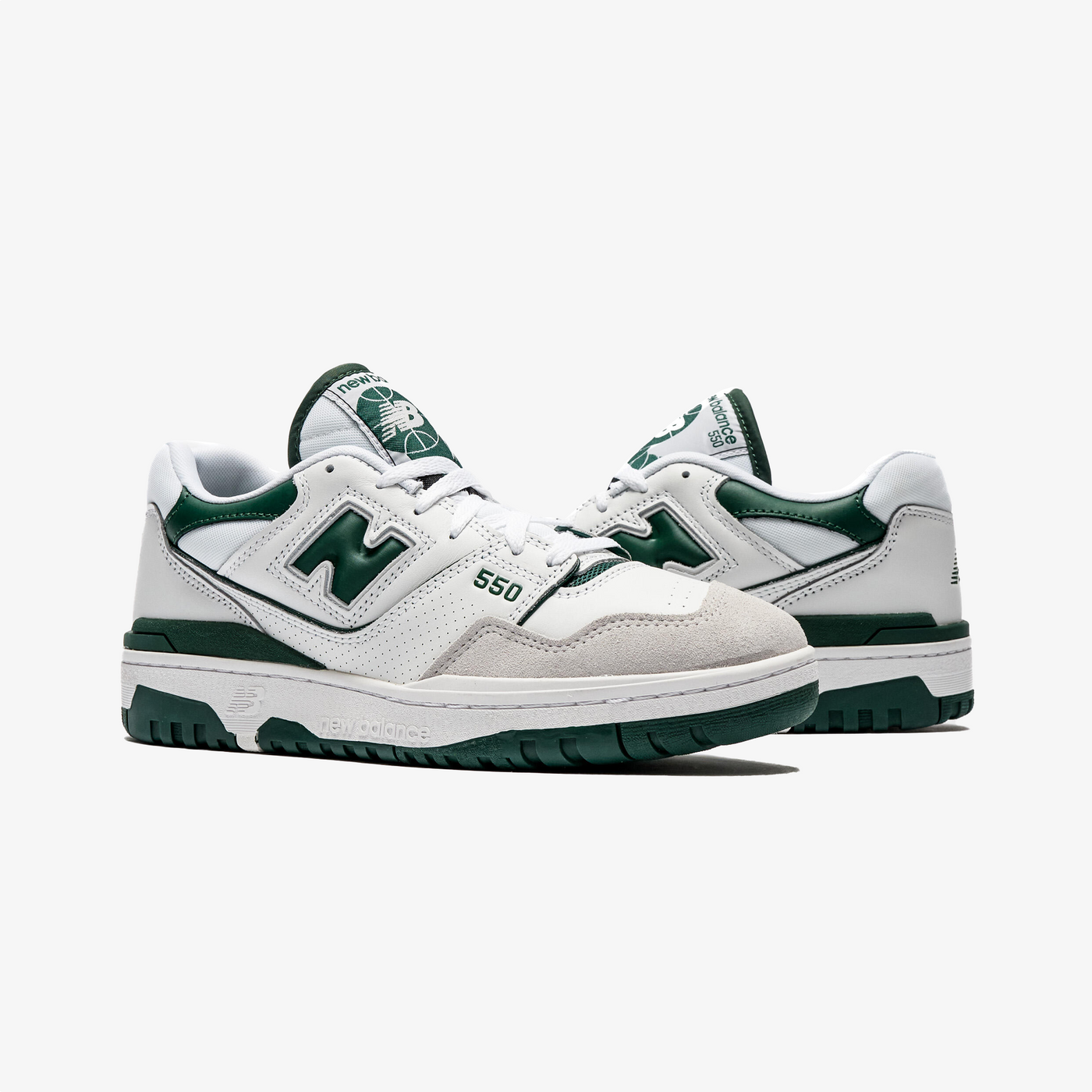 New Balance | BB550 { WHITE/GREEN