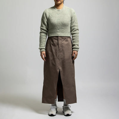 Jordan | TWILL SKIRT { MINK BROWN/MINK BROWN