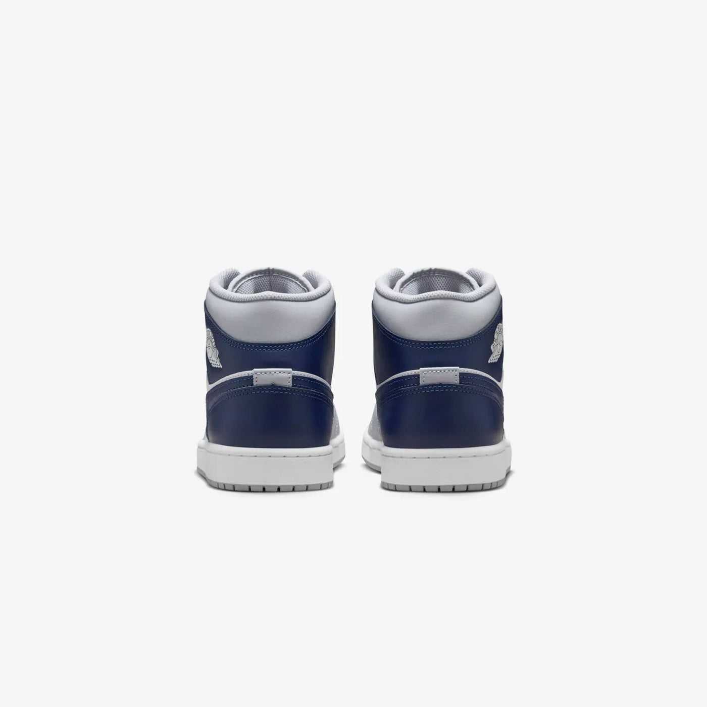 NIKE | AIR JORDAN 1 MID { WHITE/MIDNIGHT NAVY-WOLF GREY
