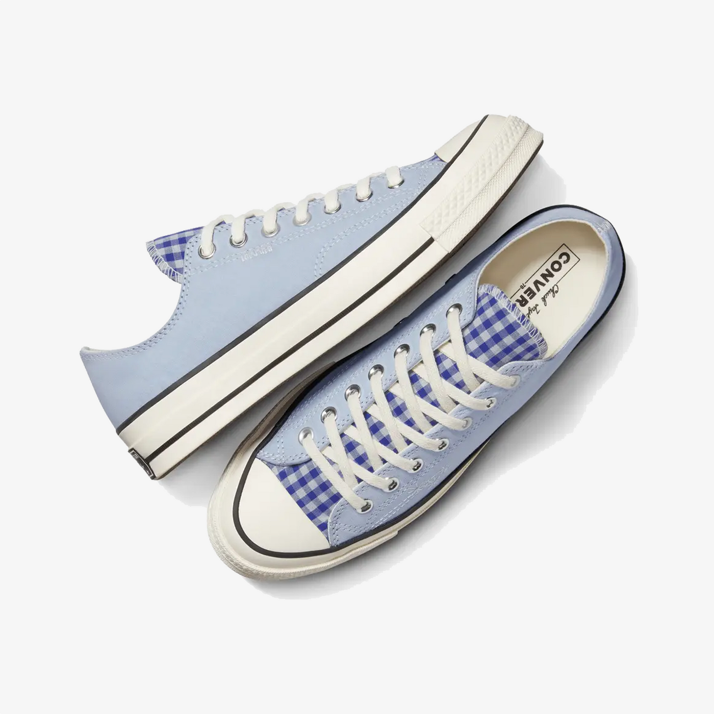 Converse | UPCYCLE CHUCK 70 CHAMBRAY & GINGHAM { BLUE