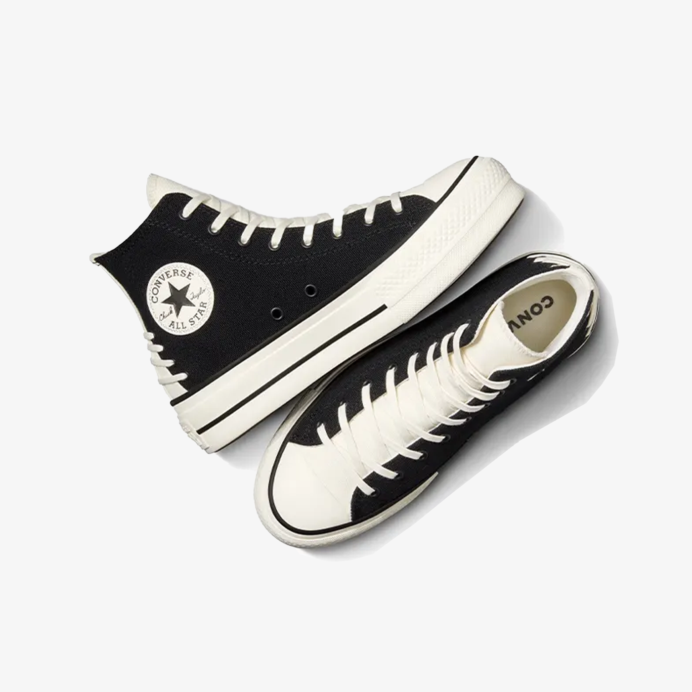 Converse | CHUCK TAYLOR ALL STAR LIFT PLATFORM CRAFTED { BLACK