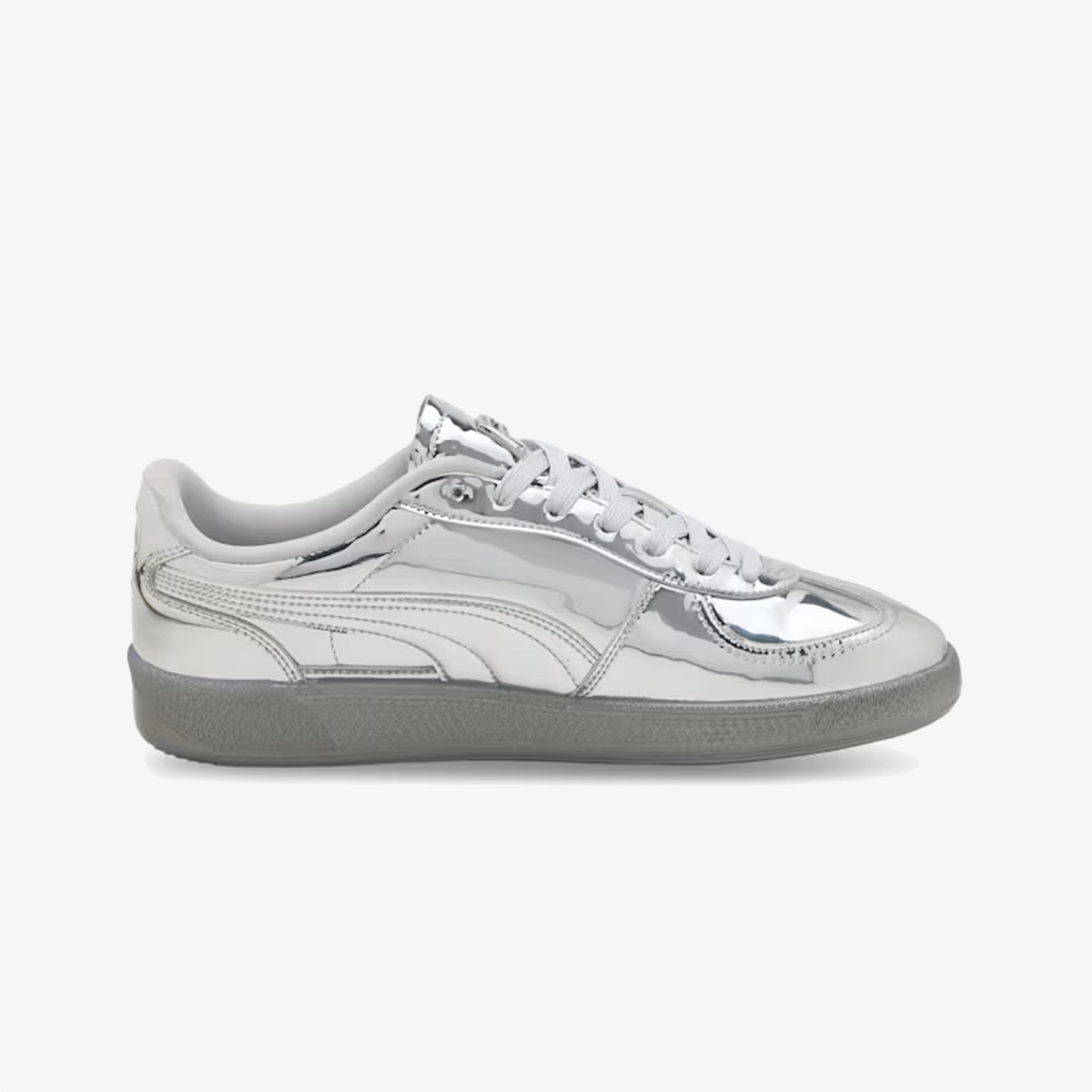 PUMA | PALERMO CLUB VEGAS LEATHER { SILVER-GLACIAL GRAY-ORANGE GLO