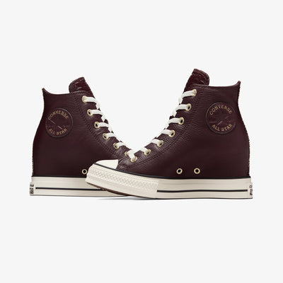Converse | CHUCK TAYLOR ALL STAR CLASSIC WEDGE LEATHER { BROWN
