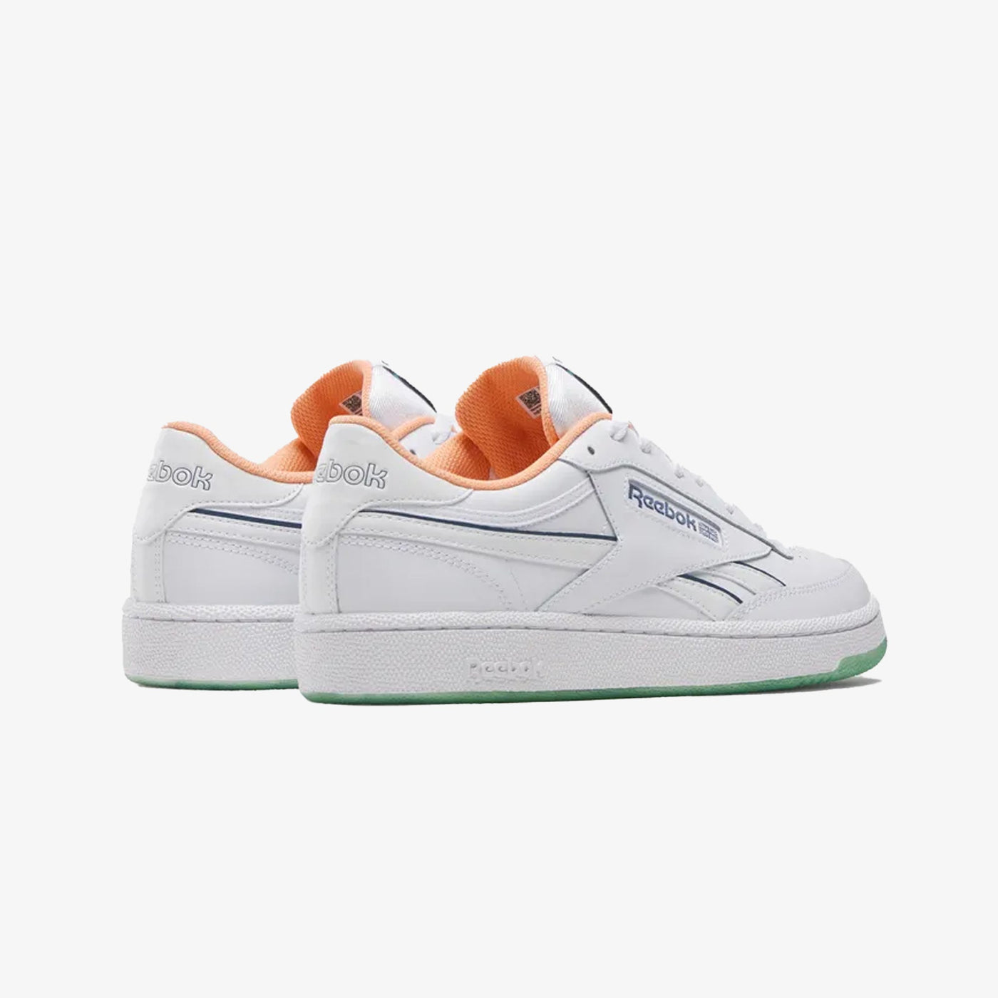 Reebok | CLUB C REVENGE { WHITE/BLUE/ORANGE