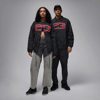 JORDAN | ESSENTIALS COACHES JACKET { BLACK/SAIL