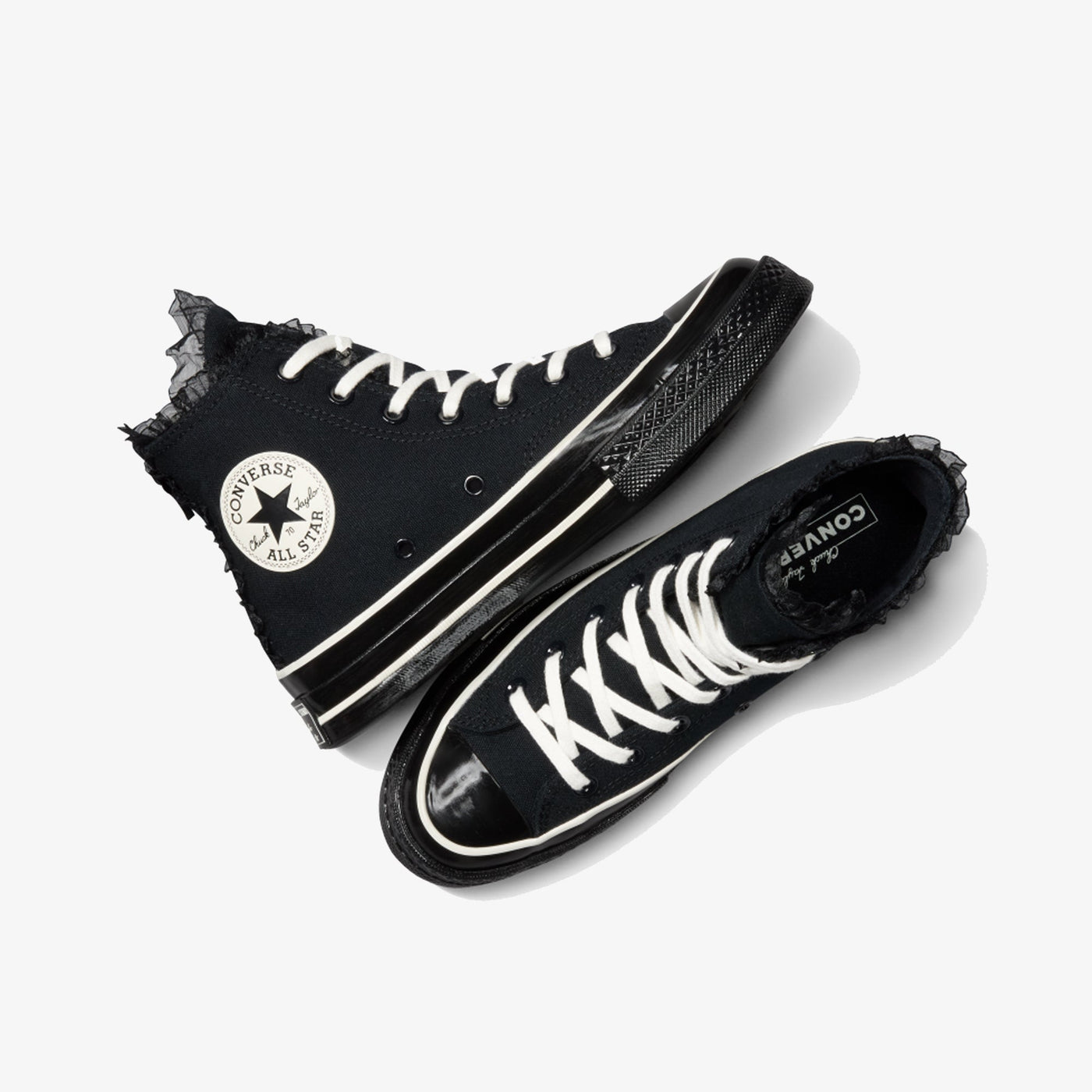 Converse | CHUCK 70 HIGH RUFFLES & BOWS { BLACK