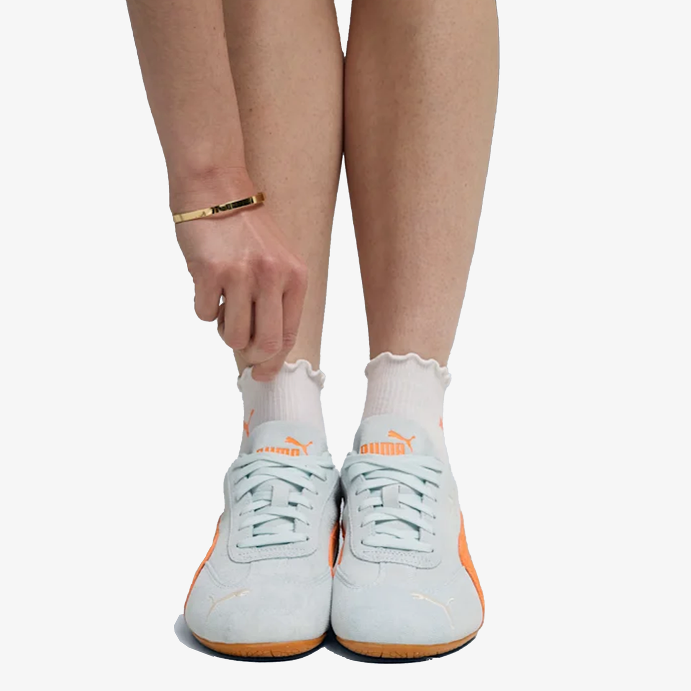 PUMA | SPEEDCAT OG { SEA GLASS-ORANGE GLO