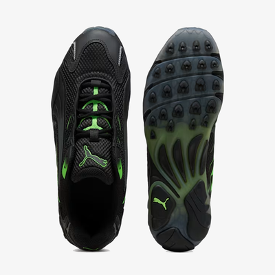 PUMA | INHALE LIGHTWEIGHT CASUAL { PUMA BLACK/GREEN GLARE