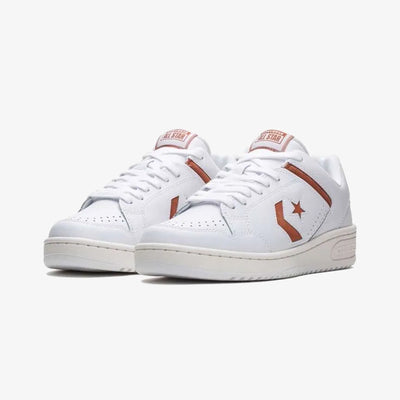 Converse | WEAPON LEATHER { WHITE/RED