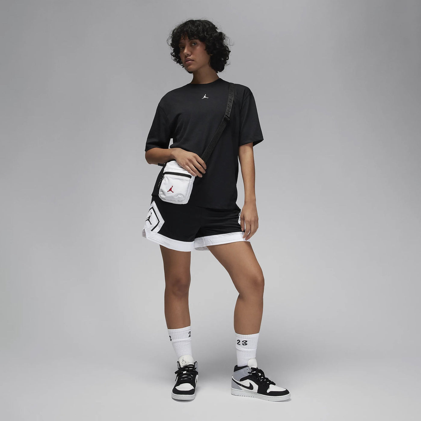Jordan | SPORT DIAMOND SHORT-SLEEVE TOP  { BLACK