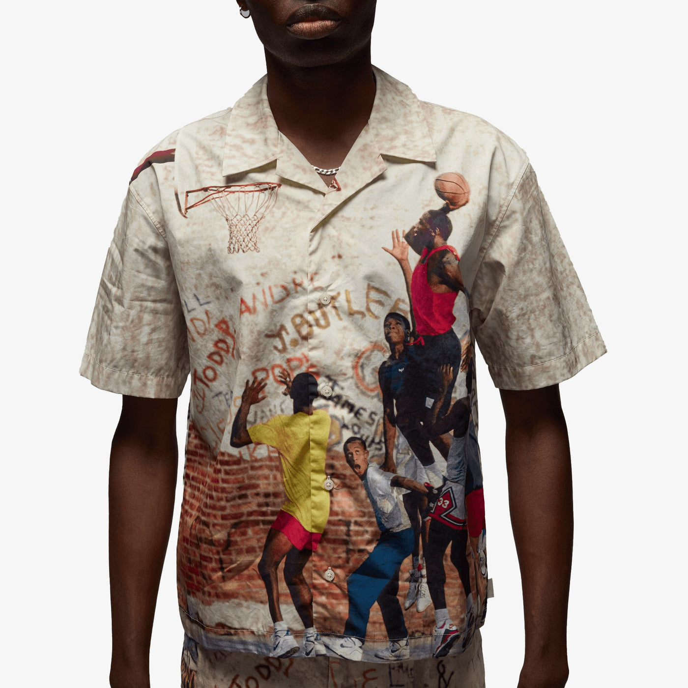 Jordan | AIR JORDAN CAMP SHIRT { OFF WHITE/MULTI