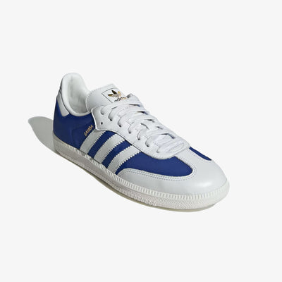 ADIDAS ORIGINALS | SAMBA OG { WHITE//ROYAL BLUE