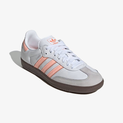 ADIDAS ORIGINALS | SAMBA OG { CLOUD WHITE/CLEAR ORANGE/SEMI CORAL