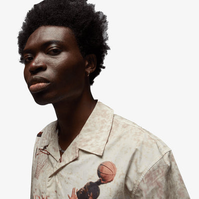 Jordan | AIR JORDAN CAMP SHIRT { OFF WHITE/MULTI