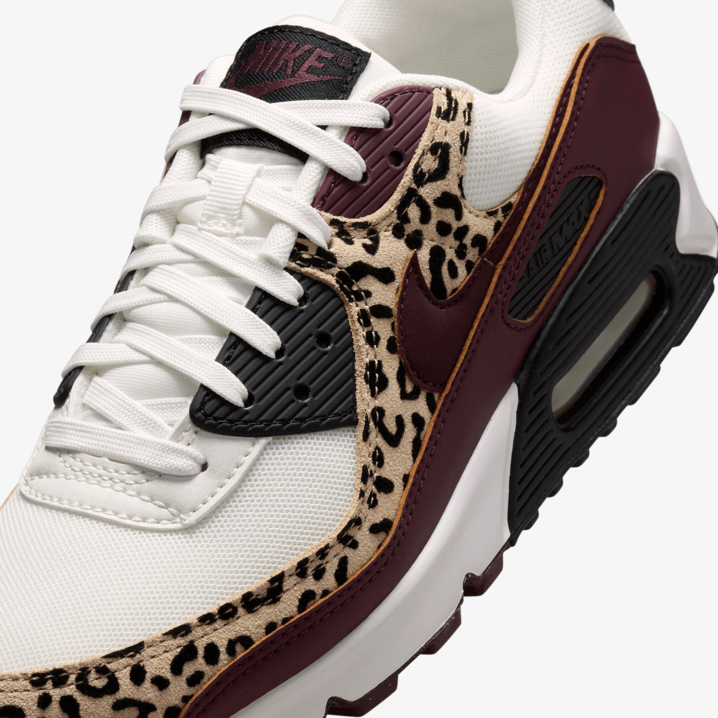 Nike | AIR MAX 90 { SAIL/BURGUNDY CRUSH-BLACK