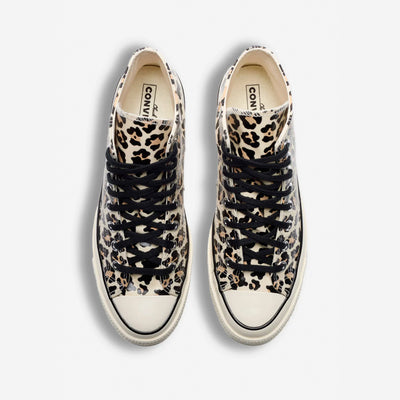 Converse | CHUCK 70 GLOW IN THE DARK LEOPARD PRINT { EGRET/LIGHT FAWN