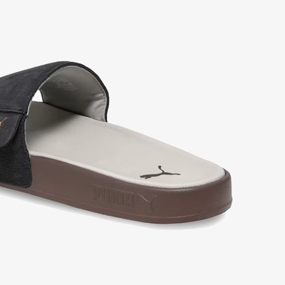 Puma | LEADCAT 2.0 PALERMO FOIL SLIDES { DUSKY GRAY/DESERT DUST GUM