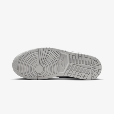 JORDAN | AIR JORDAN 1 MID { WHITE/BLACK-LT SMOKE GREY